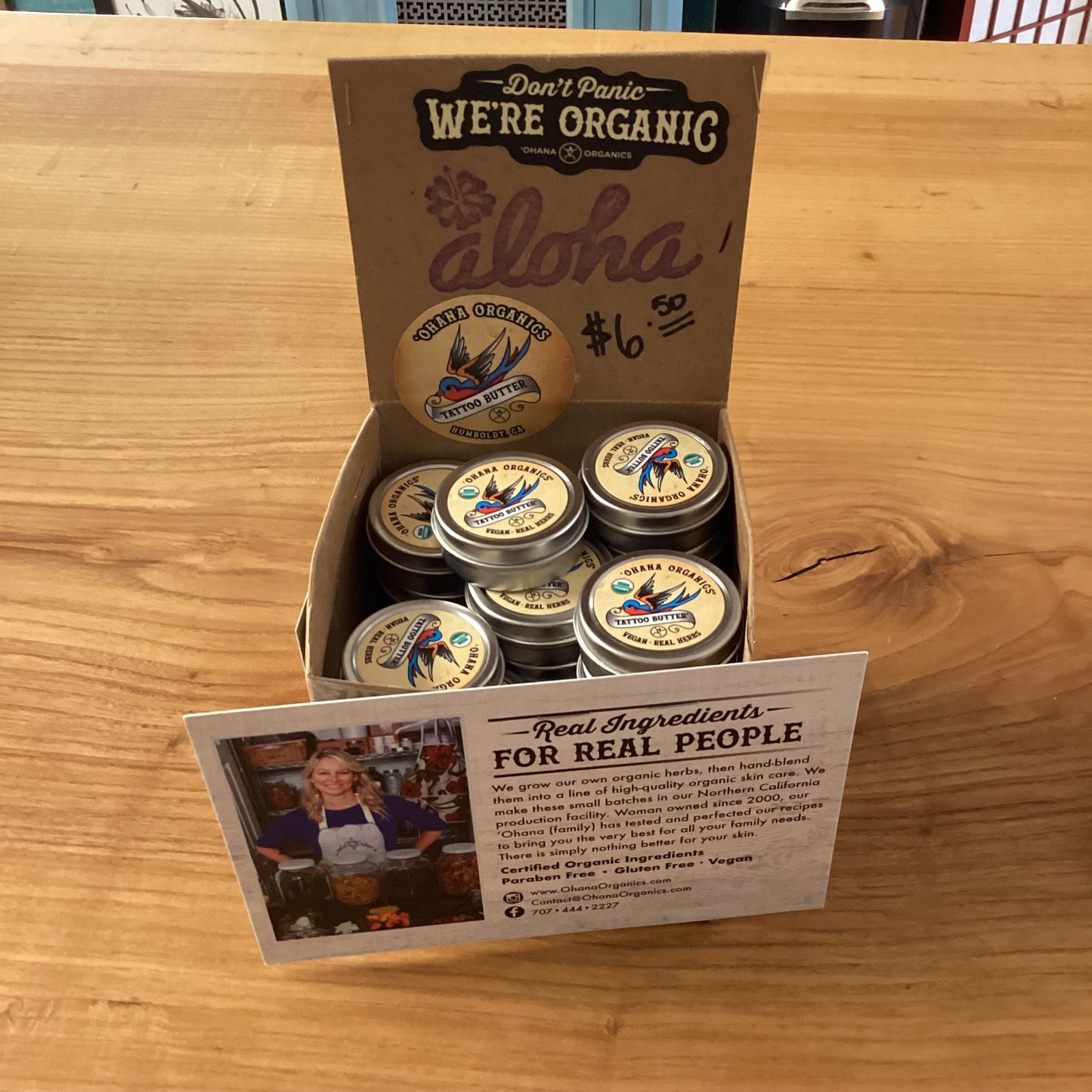 Ohana organic. Tattoo butter