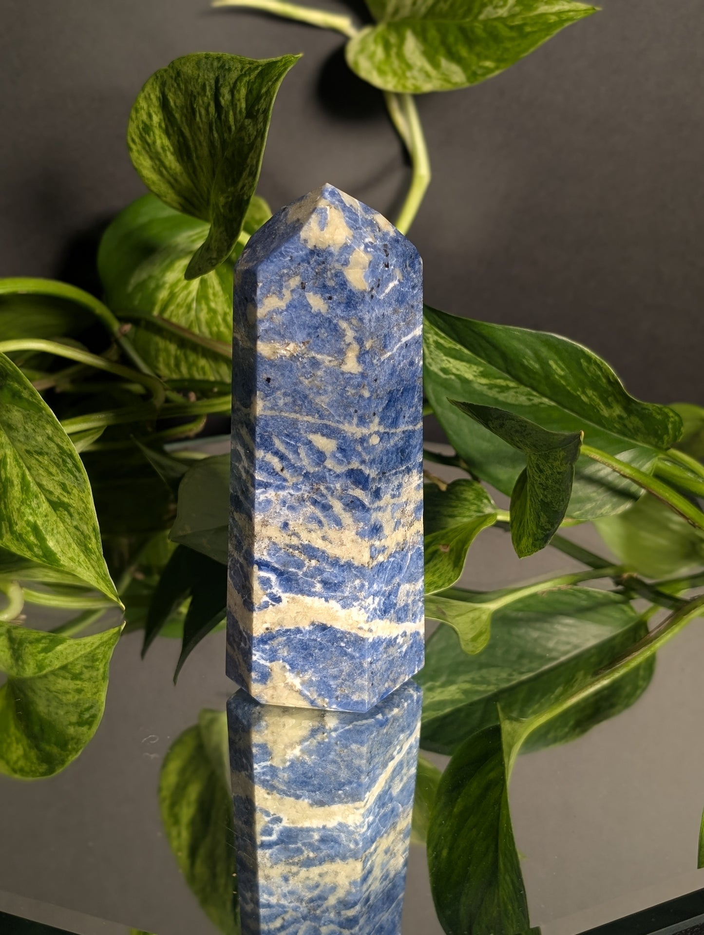 Sodalite obelisk