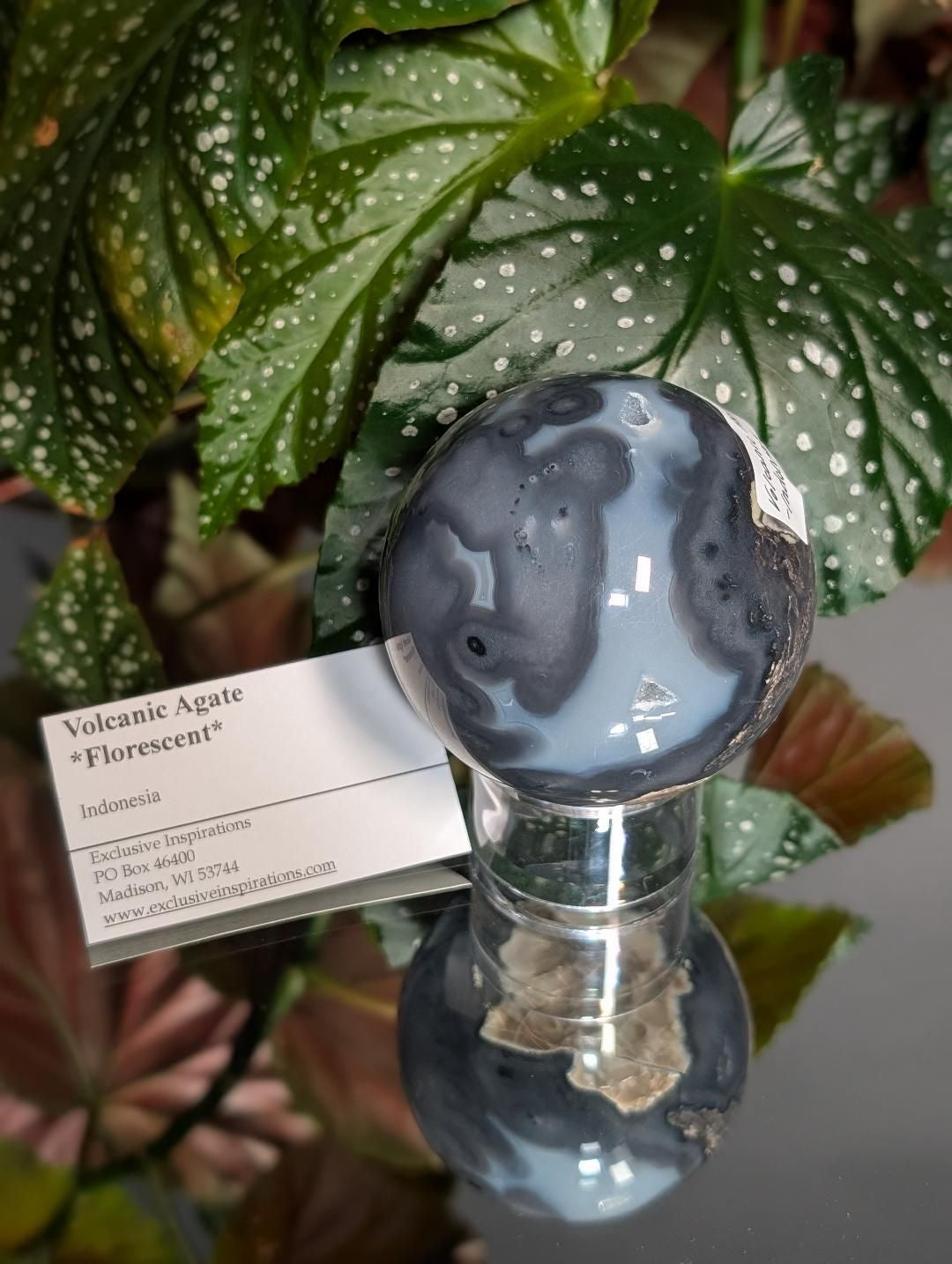 Volcanic Agate Crystal Ball