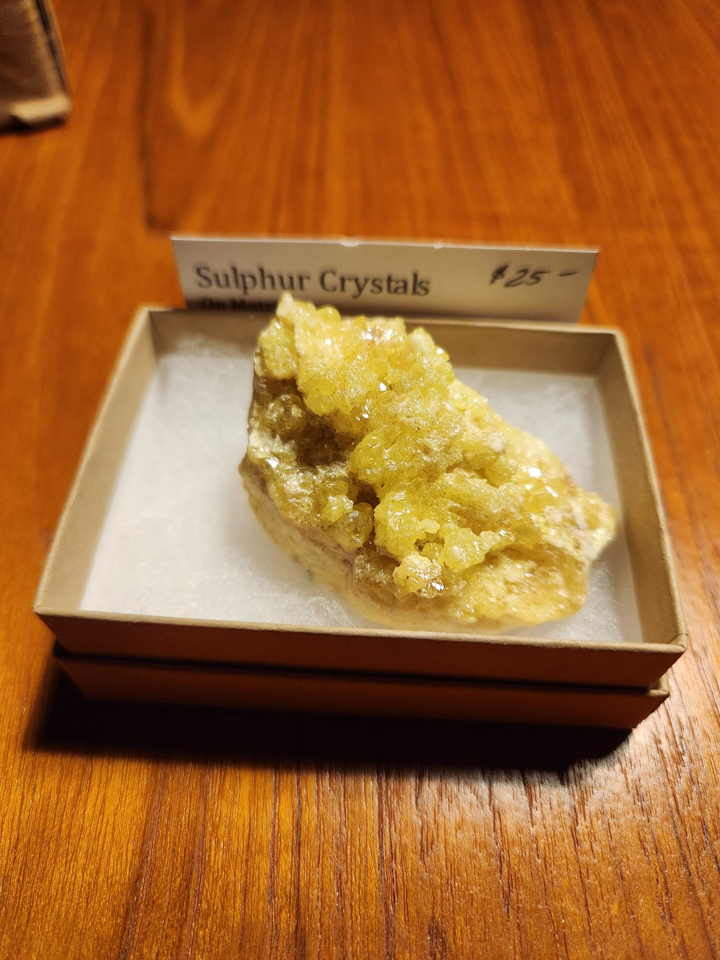 Sulphur Crystals