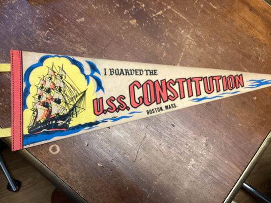 PCT117 U.S.S. Constitution souvenir pennant