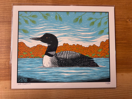 Loon print 8”x10