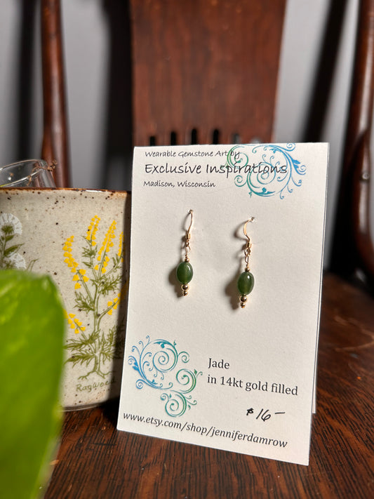 Jade earrings