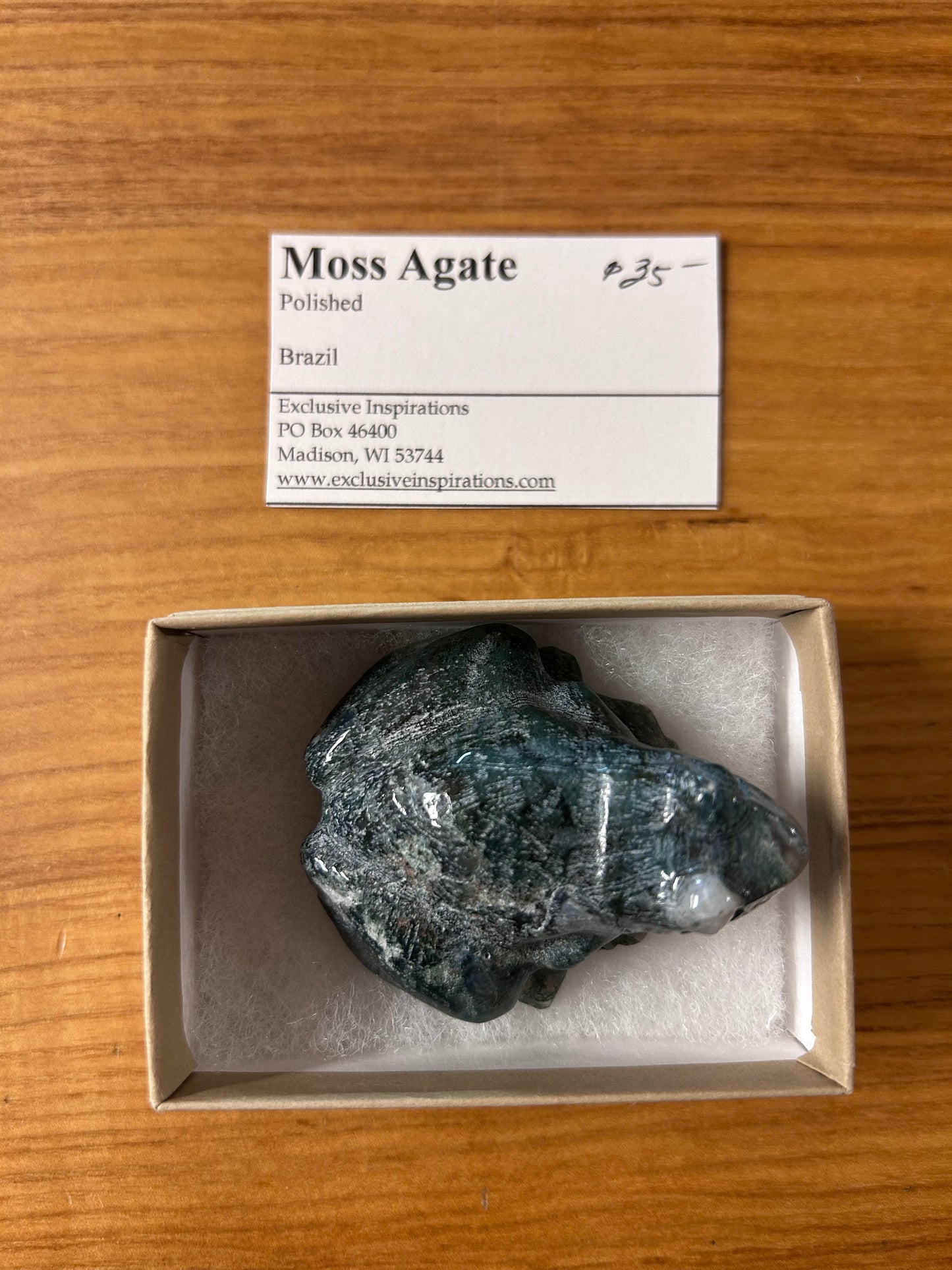 Moss agate frog