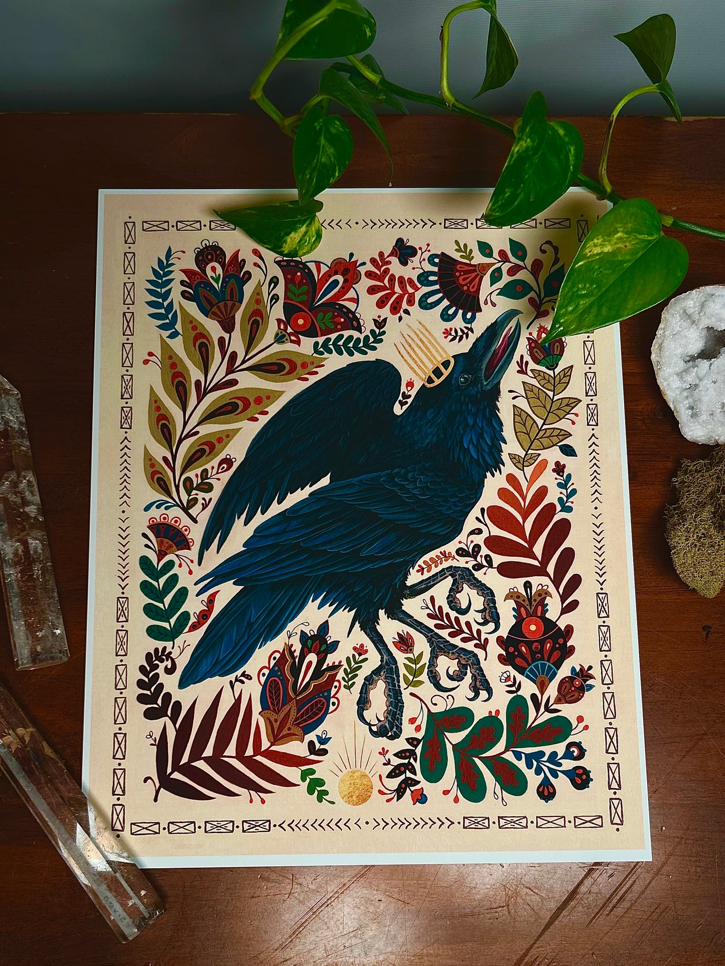 Crow with Crown, Print
