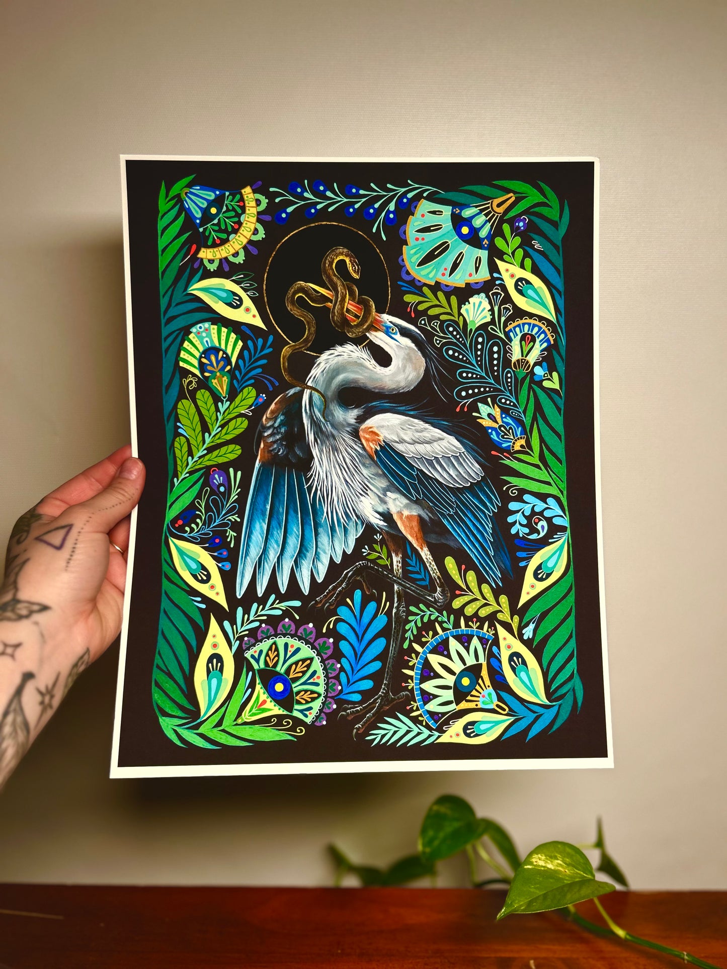 Mheld heron