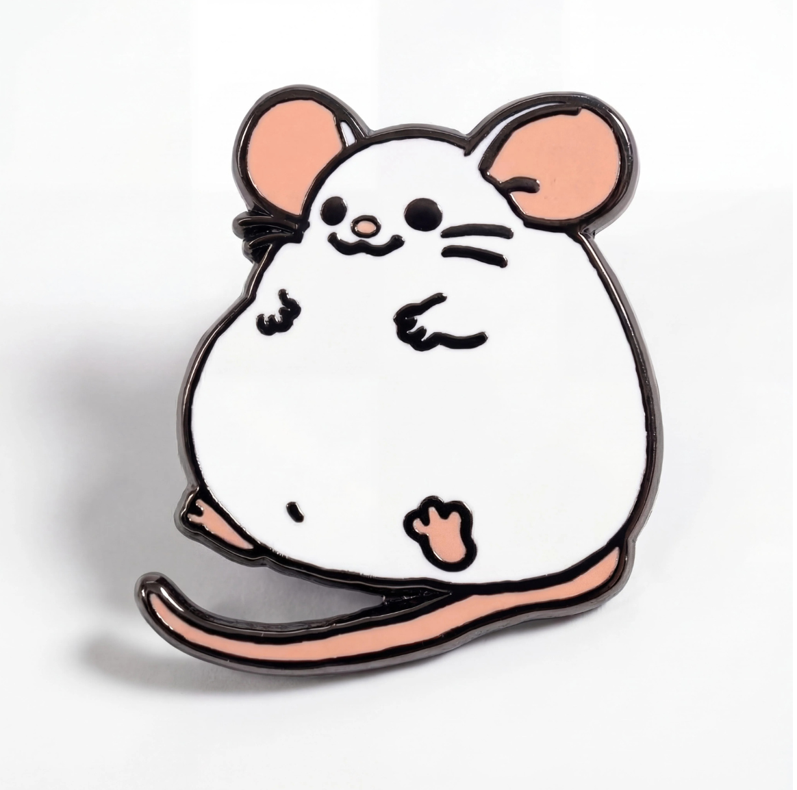 Fat Rat Enamel Pin