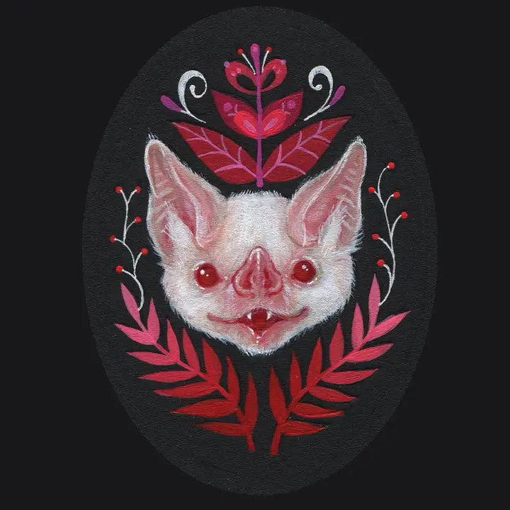Pink bat, print