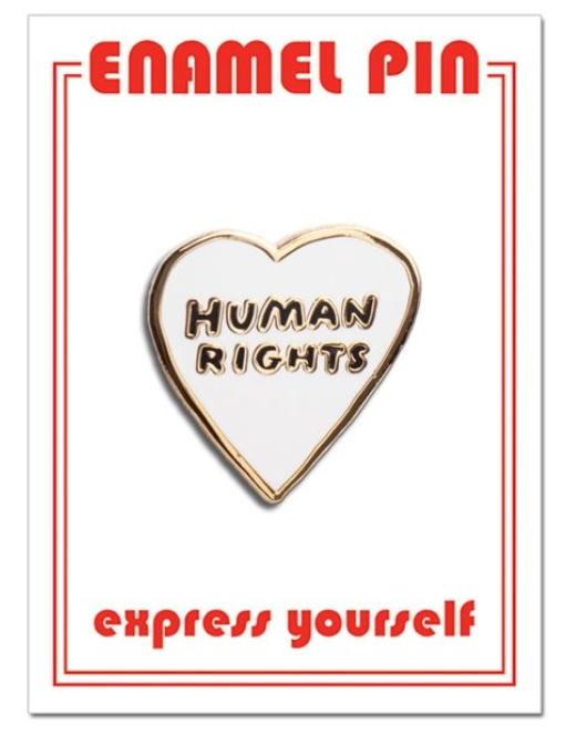 Human Rights Heart Enamel Pin