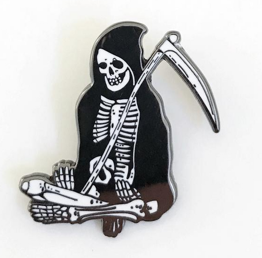 Meditating Reaper Enamel Pin