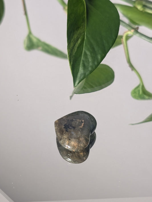 Labradorite Heart