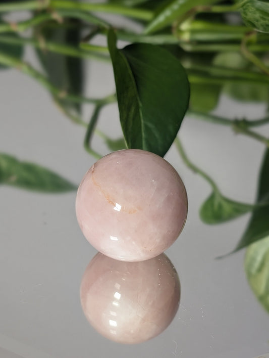 Polished Rose Quartz Sphere