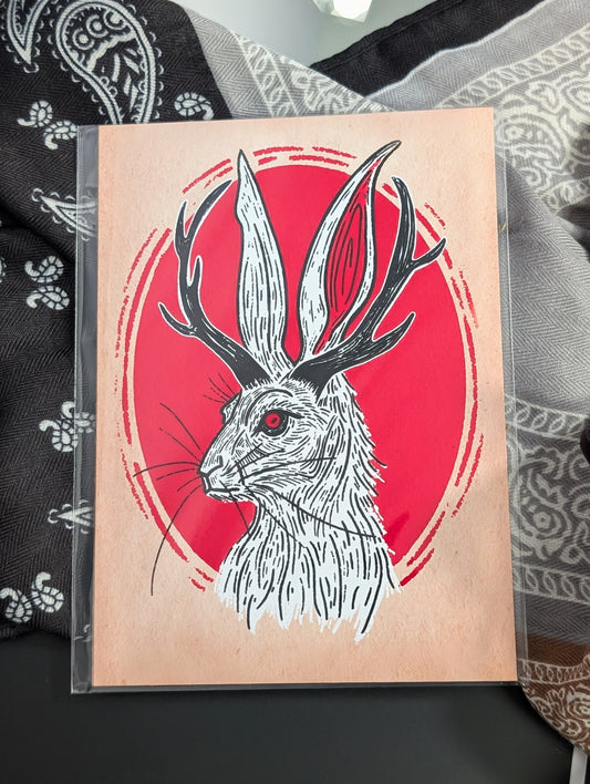 Jackalope print