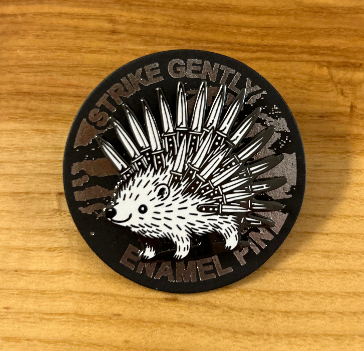 Knife Hedgehog Enamel Pin