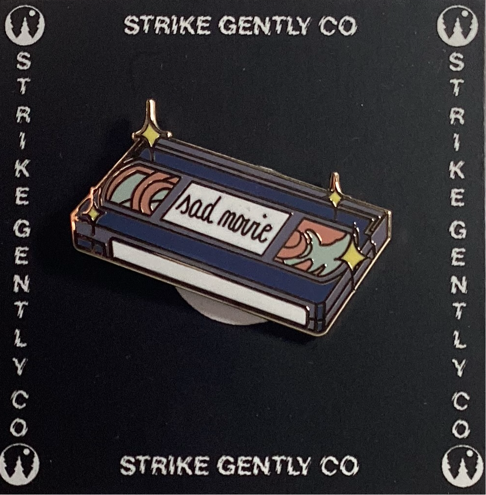 Sad Movie VHS Enamel Pin