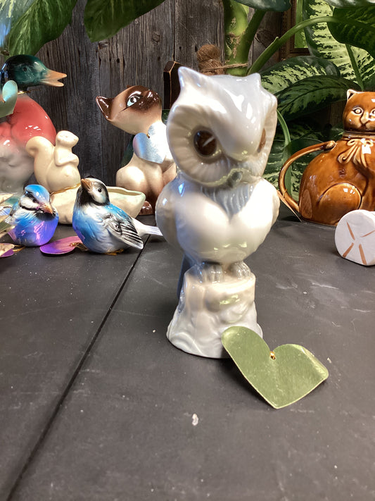 CER146 Spanish blue porcelain owl