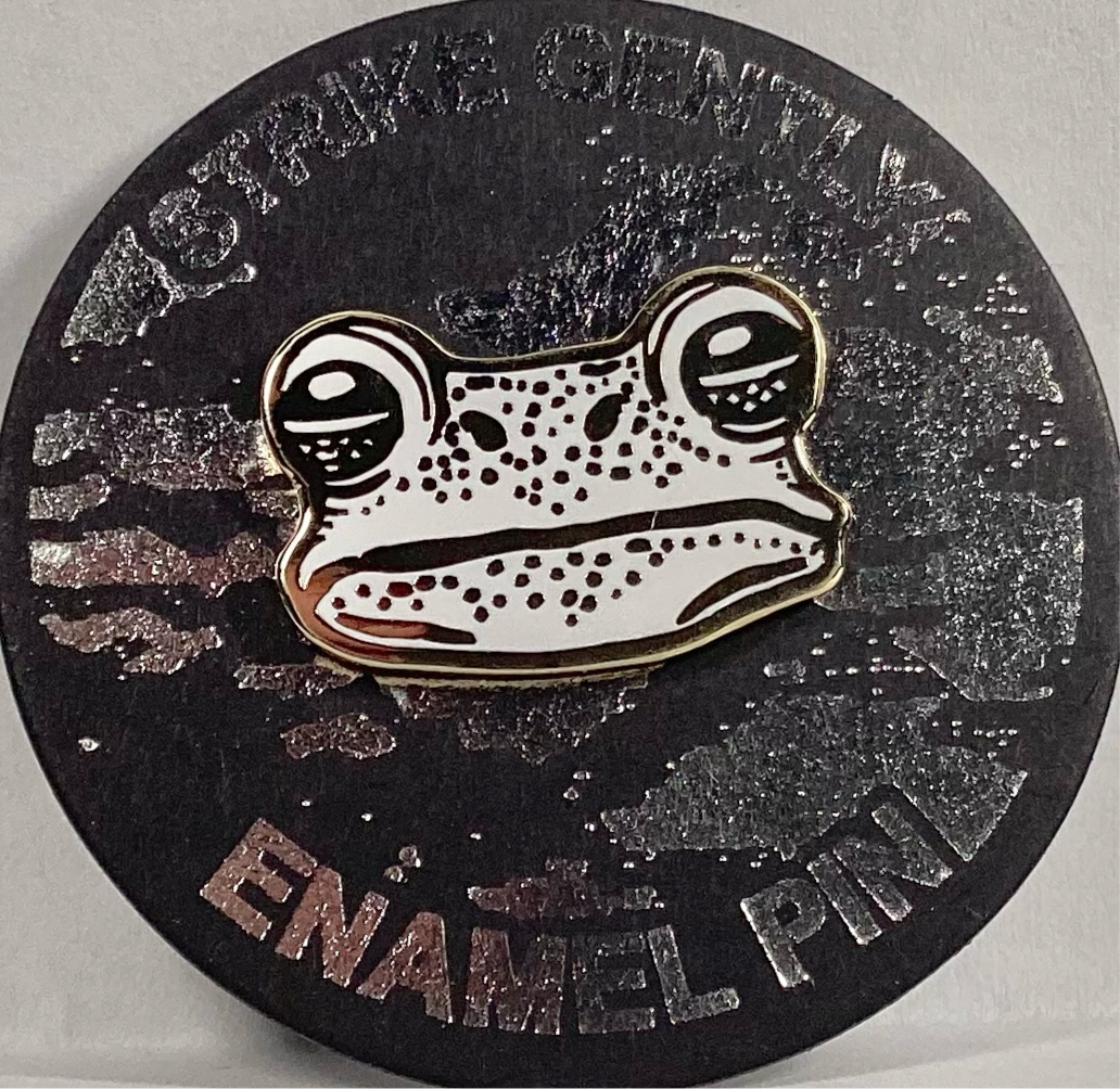 Frog Face Enamel Pin