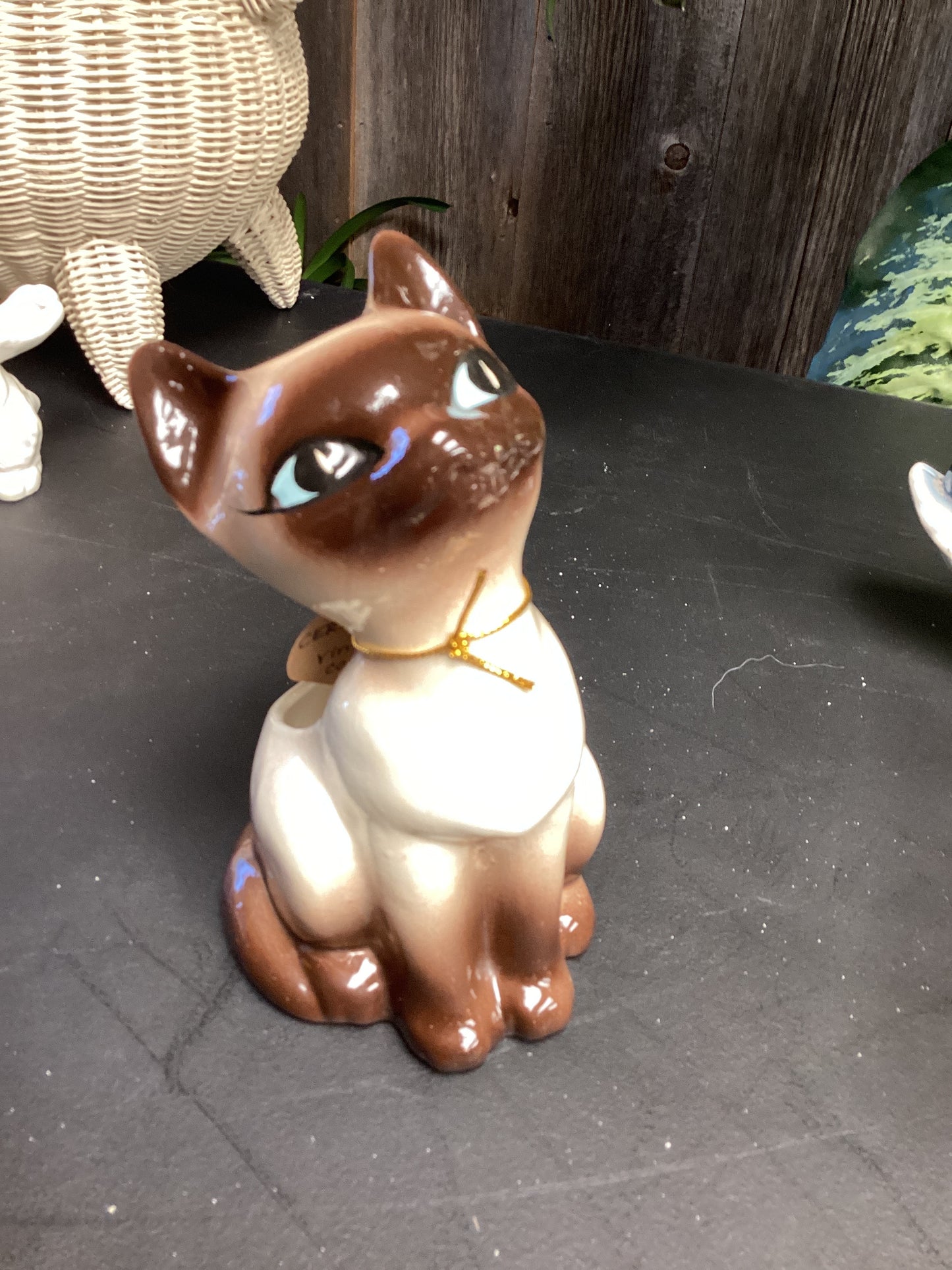 CER136 Siamese cat planter