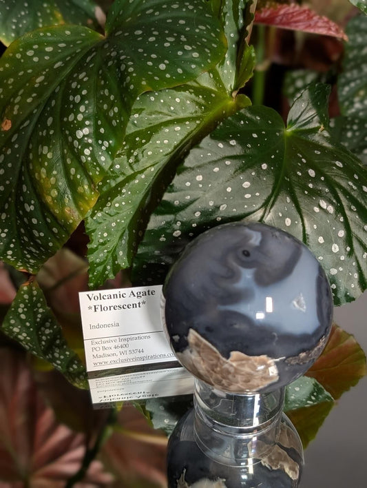 Volcanic Agate Crystal Ball