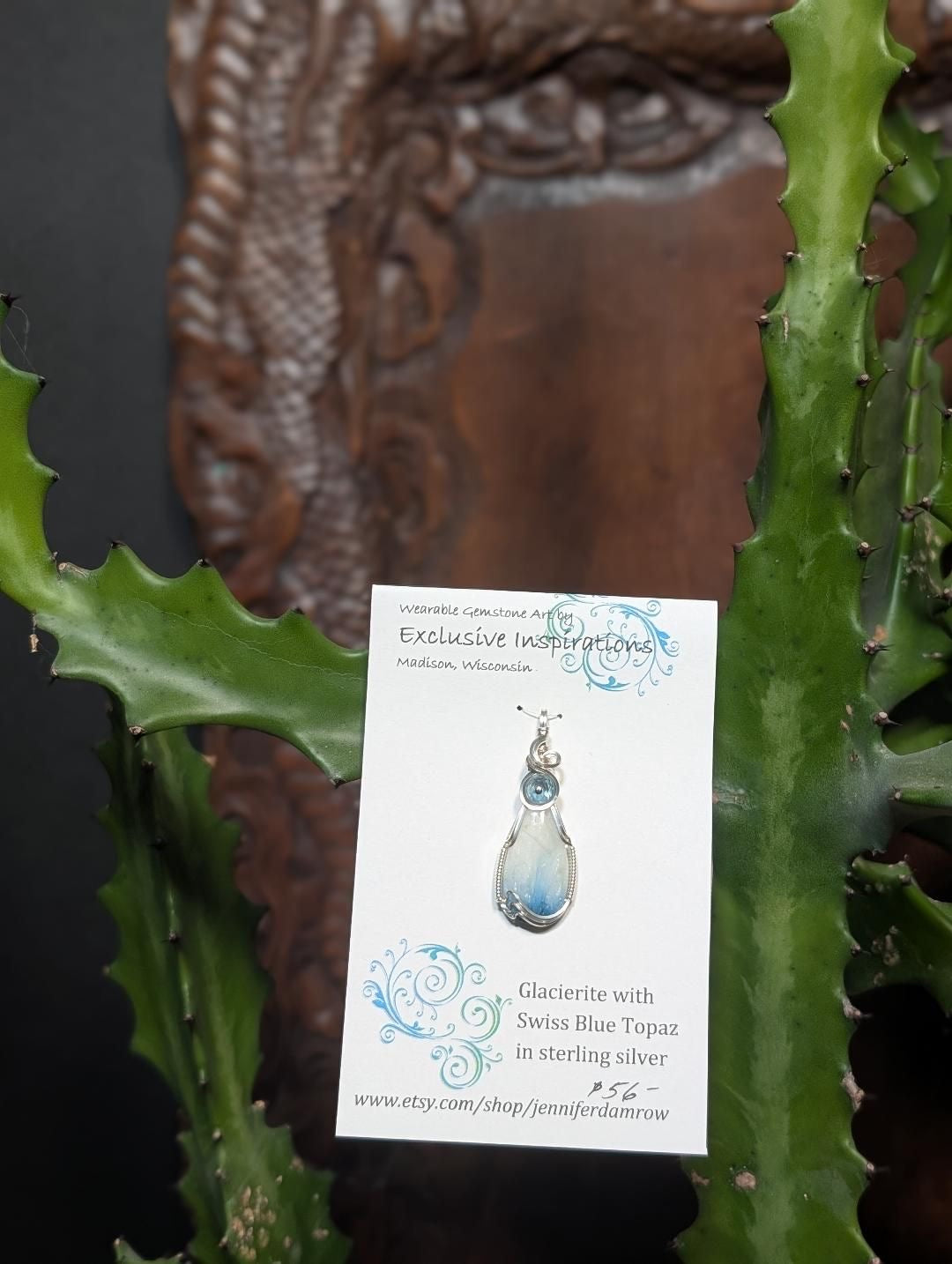 Glacierite with topaz