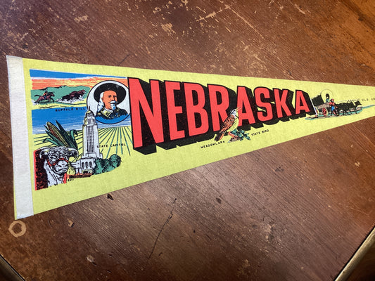 PCT124 Nebraska souvenir pennant