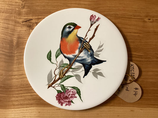 KTC125 bird trivet with carnations