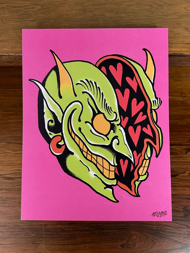 Devoted Devil Print