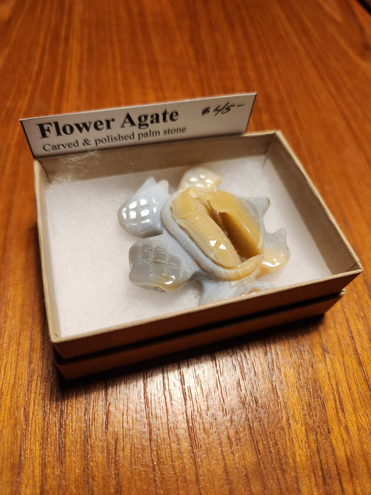 Flower Agate Turtle