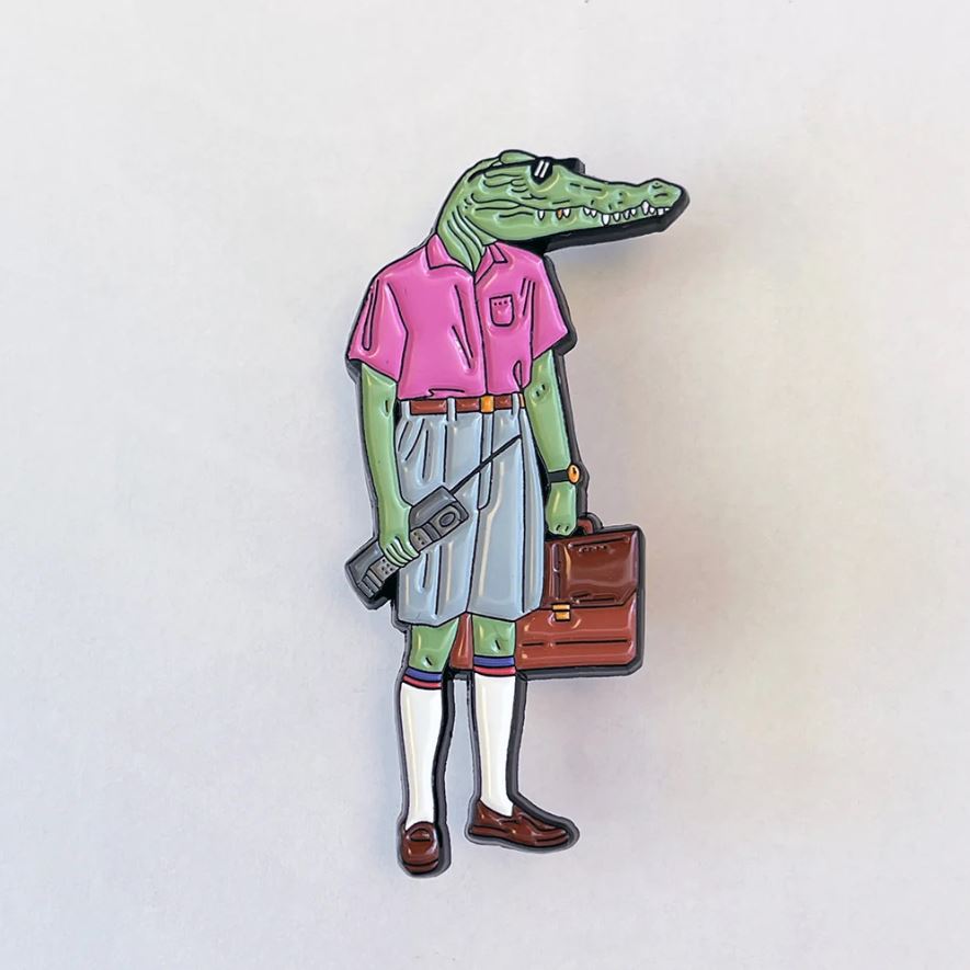 Gator Man Enamel Pin