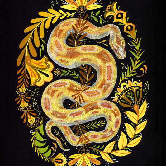 Golden Snake Print