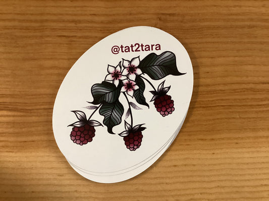 Raspberry sticker