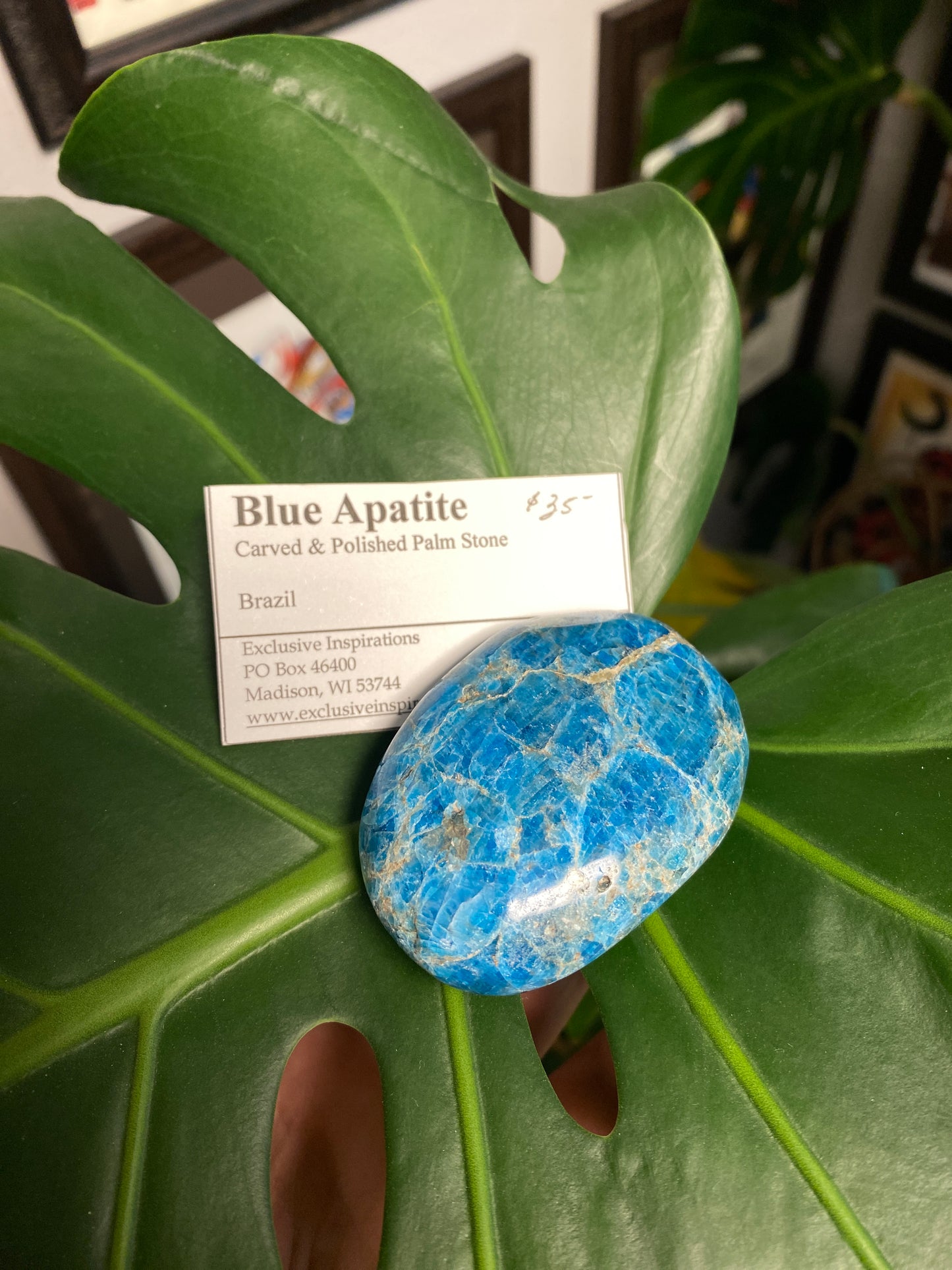 Blue Apatite Large