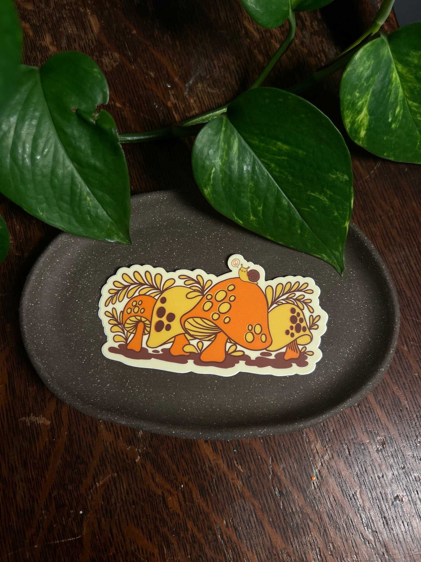 Groovy mush sticker