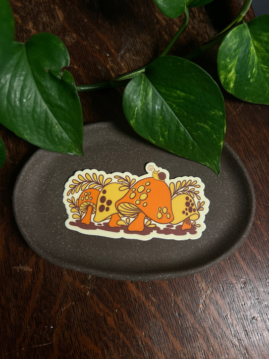 Groovy mush sticker