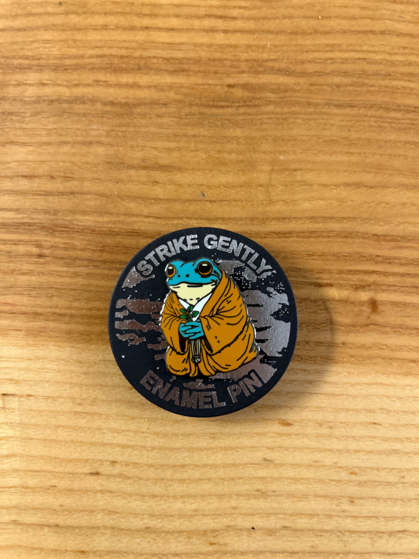 Monk Frog Enamel Pin