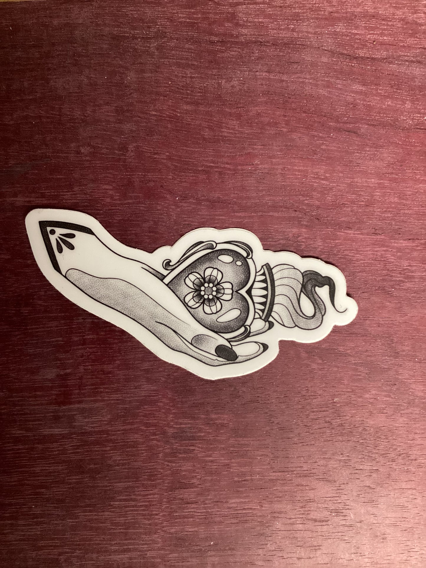 REN hand sticker