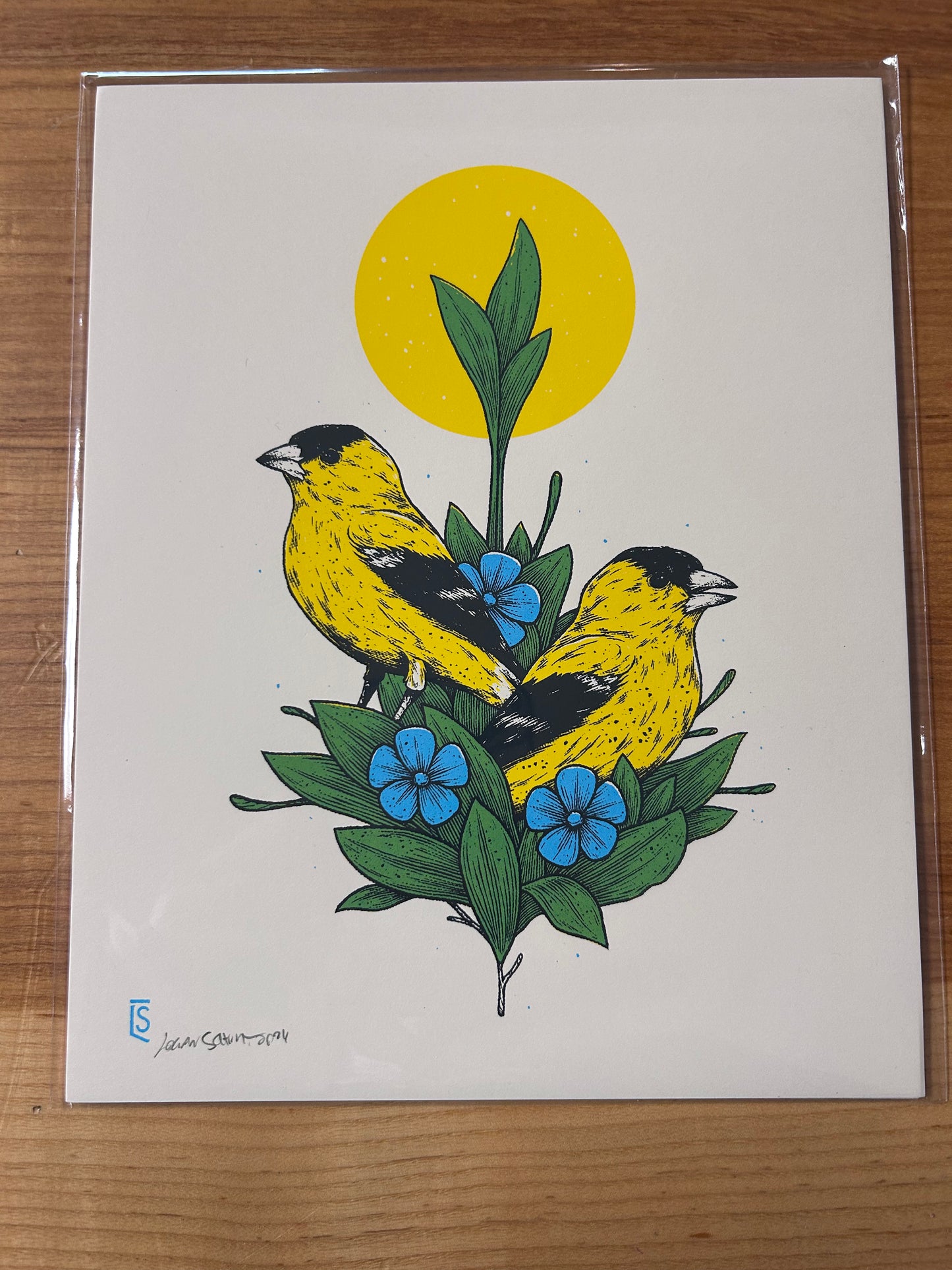 Goldfinches print 8”x10”