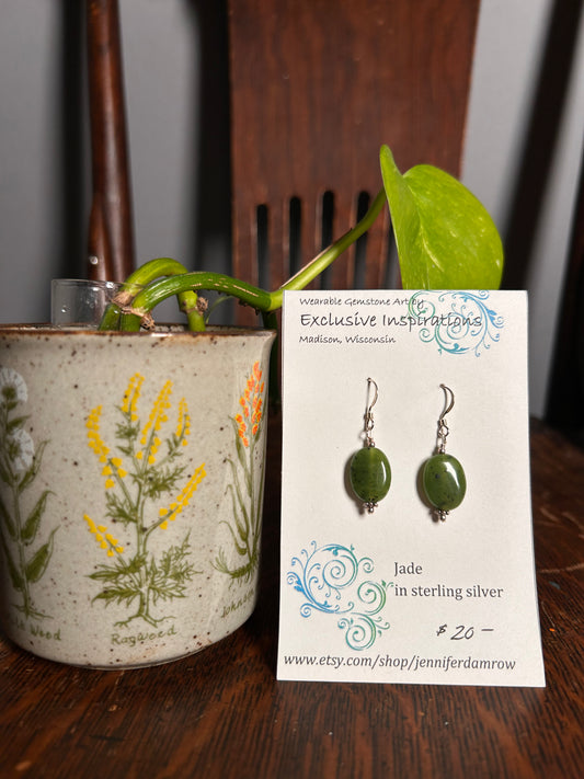 Jade earrings