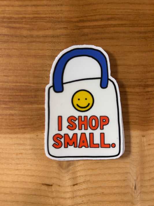 Shop small sticker