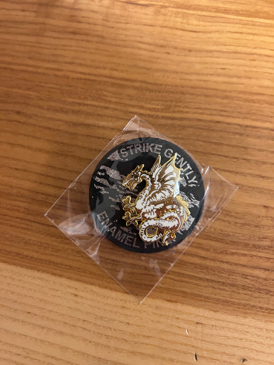 Gold dragon pin