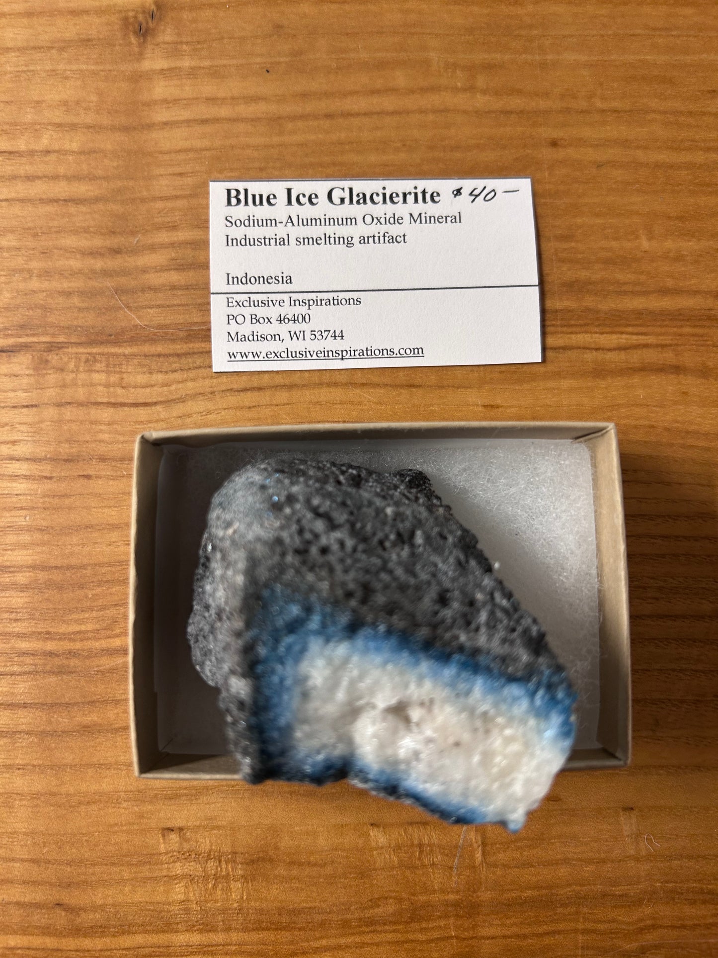 Blue ice glacier it’s