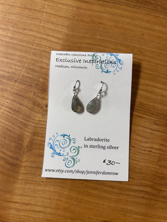 Labradorite earrings