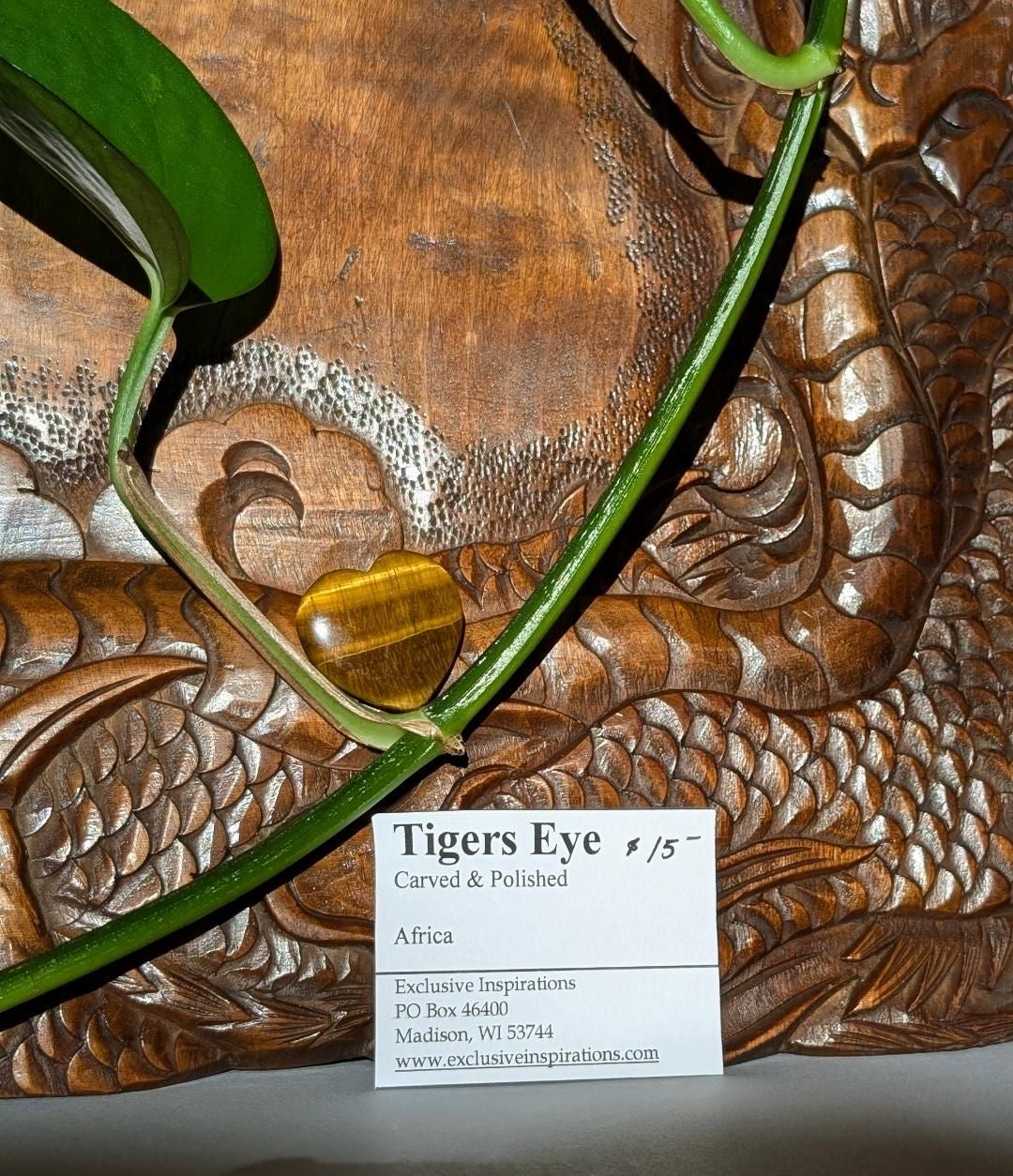 Tigers eye heart