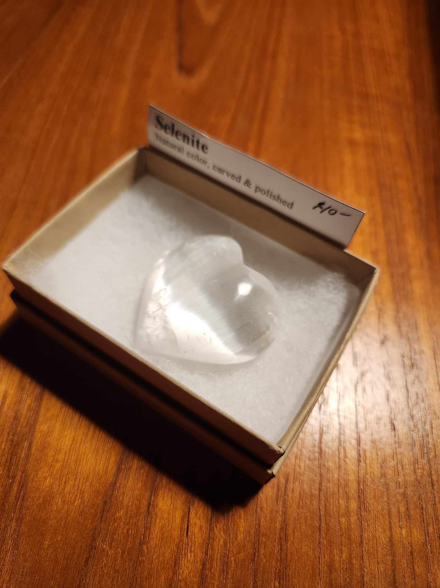 Selenite Heart