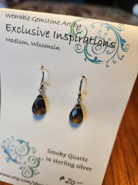 Smoky Quartz in sterling silver