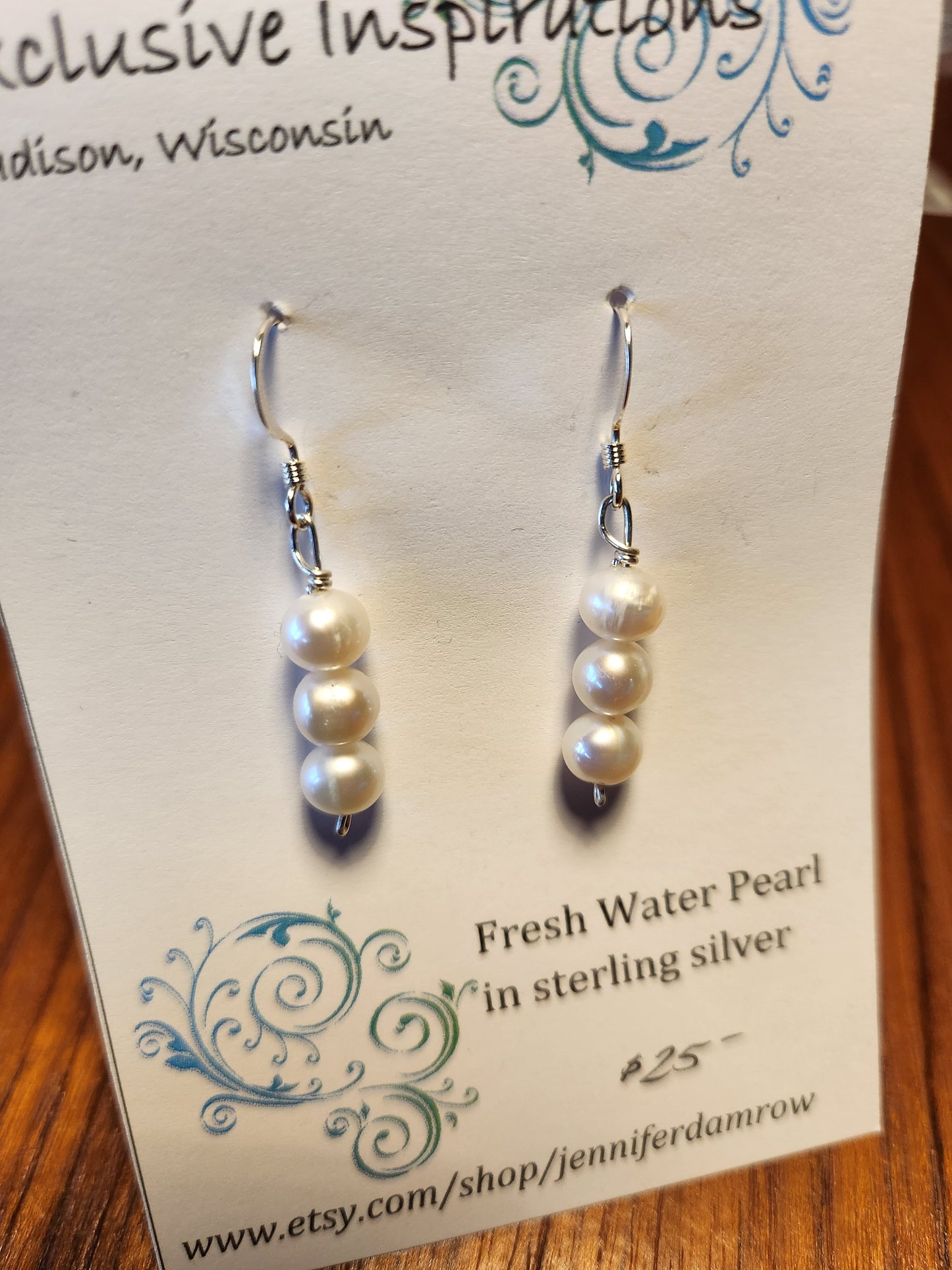 Fresh Water Pearl in sterling silver