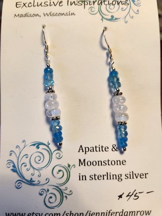 (Copy) Apatite & Moonstone in sterling silver