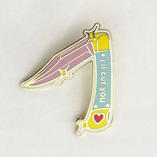 Cut You Knife Enamel Pin