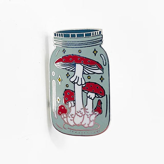 Mushroom Jar Enamel Pin