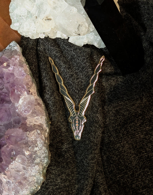 Antelope Skull Pin